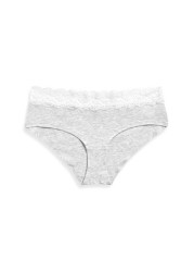 Lace Trim Cotton Blend Knickers 4 Pack Short