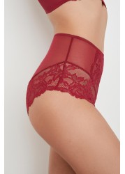 Lace Knickers 2 Pack High Rise