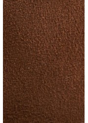 Barbour® Tan Brown Suede Faux-Fur Trim Lydia Slippers