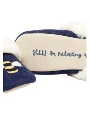 Joules Navy Slip On Bee Slippers