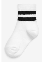 5 Pack Cotton Rich Ribbed Socks