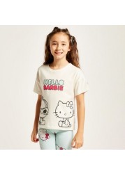 Sanrio Hello Kitty Print T-shirt with Short Sleeves - Set of 2