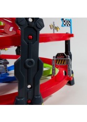 Juniors Super Racer Track Playset with 2 Pull Back Cars