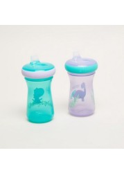 The First Years Printed 2-Piece Sippy Cups with Spout - 266 ml