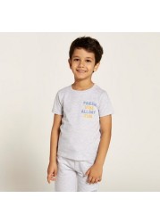 Juniors 3-Piece Crew Neck T-shirt and Shorts Set