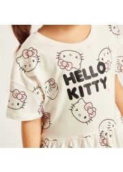 Sanrio Hello Kitty Print Dress with Short Sleeves - Set of 2