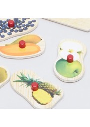 Juniors Fruit Puzzle Board with Knobs