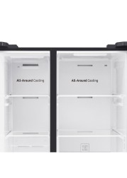 Samsung Freestanding Side by Side Refrigerator, RS62R5001B4 (680 L)