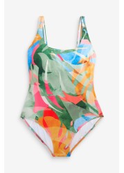 Scoop Neck Tummy Control Swimsuit