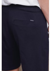 Zip Pocket Jersey Shorts Straight Fit