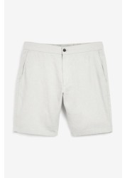 Elasticated Waistband Linen Shorts