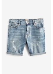 Denim Shorts Slim Fit