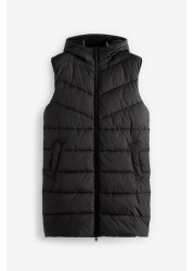 Shower Resistant Longline Puffer Gilet