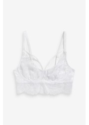 Non Pad Wired Longline Lace Bra