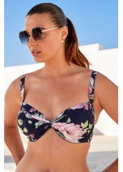 Shape and Tummy Control Bikini Top Padded Underwired Top