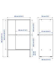 BAGGEBO Cabinet with door