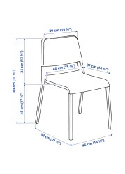 MELLTORP / TEODORES Table and 2 chairs