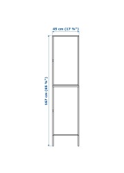 HÄLLAN Storage combination with doors