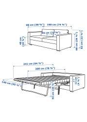 VIMLE 2-seat sofa-bed