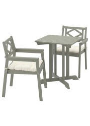 BONDHOLMEN Table+2 chairs w armrests, outdoor