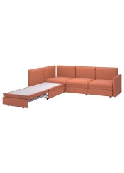 VALLENTUNA Modular corner sofa 3-seat+sofa-bed