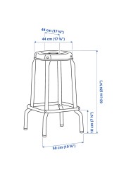 HÅVERUD / RÅSKOG Table and 4 stools