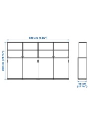 GALANT Storage combination w sliding doors