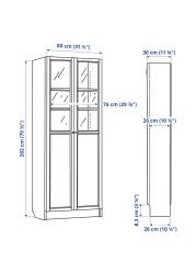 MALM/MILLBERGET / BILLY/OXBERG Desk and storage combination