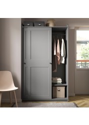 HAUGA Wardrobe with sliding doors