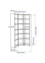 BILLY Bookcase combination/crnr solution