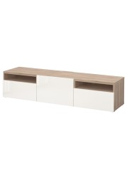 BESTÅ TV bench with drawers and door