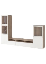 BESTÅ TV storage combination/glass doors