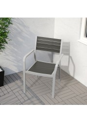 SJÄLLAND Table+2 chairs w armrests, outdoor