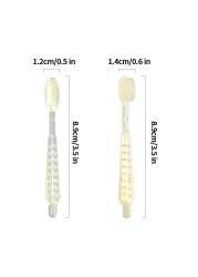 2pcs Baby Silicone Toothbrush Cleaning Fresh Breath Brush Soft Tongue Coating Brush Oral Care Tool Toothbrush Baby Products