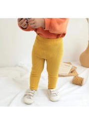 New Baby Girls Boys Leggings Cotton Big PP Pants Spring Autumn Kids Girl Pants Fashion High Waist Long Trousers For Children Pant