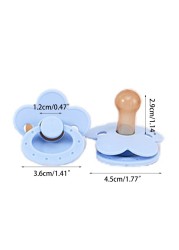 Baby Soft Pacifier Silicone Teether Soother Doll Nipple Newborn Infant Nursing Chew Oral Care Toys Shower Gift