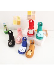 Baby First Shoes Baby Girls Newborn Knitwear Socks Warm Infant Winter Shoes Fox Rabbit Cartoon Kids Boy Casual Shoes 2021