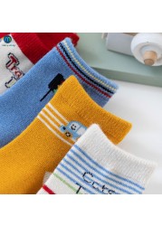 5pairs/lot Baby Socks Autumn Winter Warm Cotton Kids Socks Cute Girls Cartoon Duck Boys Infant Socks Accessories Miaoyoutong