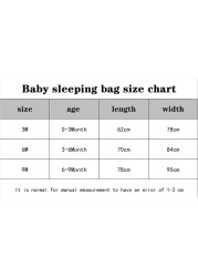 Soft Newborn Baby Wrap Blankets Baby Sleeping Bag Envelope for Newborns Sleeping Bag 100% Cotton Thicken Cocoon for 0-9 Months Baby