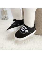 Newborn Baby Shoes Boys Girls Toddler Shoes Canvas Toddler Sneakers Rubber Non-slip Soft Sole Infant First Walkers 0-18 Months