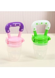 2 in 1 Baby Nibbler Pacifiers Feeder Cartoon Kids Fruit Food Feeding Nipples Safe Feeding Supplies Nipple Nipple