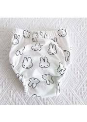 3 Pieces/Lot Baby Training Pants 6 Layers Baby Cloth Diapers Reusable Washable Cotton Elastic Waist Cloth Diaper 8-18kg Nappy