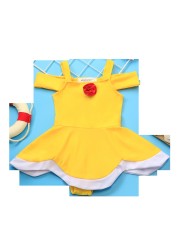 Princess Girls Bathing Suit One Piece Bathing Suit Kids Bathing Suit Snow White and Elsa Two Pieces Bathing Suit