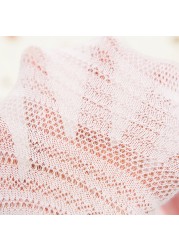 Spring Summer Infant Mesh Baby Pantyhose Baby Girls Princess Pantyhose Baby Socks Stripe Baby Socks White Soft Cotton Socks