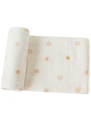 100% Organic Cotton Baby Blankets Newborn Bedding Flower Print Muslin Swaddle Wrap Stroller Blankets Bed Cover Spring