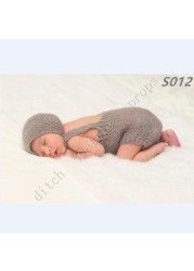 Newborn photography props, pants, hats, mohair woven props, newborn photography clothes