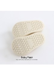 Baby Boys and Girls Shoes, Newborn Non-Slip Floor Socks, Soft Rubber Sole, Cute Baby Shoes