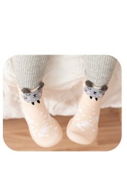 Baby shoes first baby shoes infant first walkers baby girl boy kids soft rubber sole baby shoes knit anti-slip socks