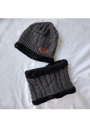 Boys Winter Hats and Scarves Set Boys Girls Add Thick Hats and Necklaces in Autumn Cute Baby Hats for Kids Ages 5-12 Years