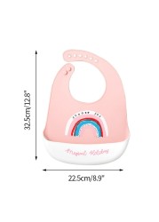 Waterproof Baby Bibs For Babies Burp Feeding Cloth Adjustable Silicone Bibs Saliva Dripping Newborn Infant Saliva Towel Bandana